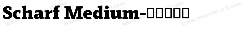 Scharf Medium字体转换